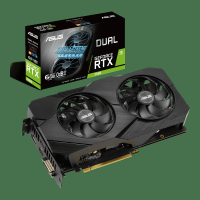 VGA ASUS DUAL RTX 2060-O6G EVO (6GB GDDR6, 192-BIT, DVI+HDMI+DP, 1X8-PIN)