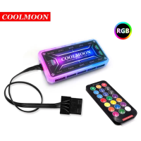 BỘ HUB + BỘ ĐIỀU KHIỂN DÀNH CHO FAN COOLMON LED RGB NEW