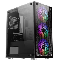 Thùng máy Case Xigmatek NYX 3F EN40313 | Đen, Kèm sẵn 3 Fan RGB