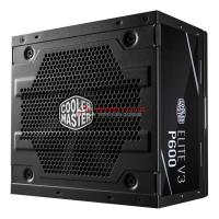 Nguồn CST COOLER MASTER V3 PC600 ELITE Chính hãng (4+4pin, 2x6+2pin, Dây dài, Kèm dây nguồn)