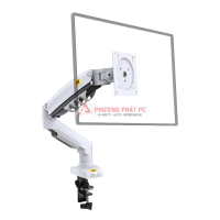 Giá treo màn hình máy tính North Bayou NB-F80 trắng