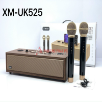 Loa Karaoke Bluetooth UK525 (25W, USB, AUX Có khe cắm thẻ nhớ, Kèm 2 micro)