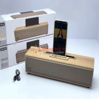 Loa Gỗ Bluetooth XM-520 (20W, USB, AUX, Có khe thẻ nhớ, FM)