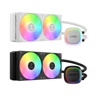 Tản nhiệt nước Gamdias AURA GL240 V2 ARGB (Black/ White)