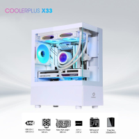 VỎ CASE COOLERPLUS CPC-X33 (Đen/Trắng)
